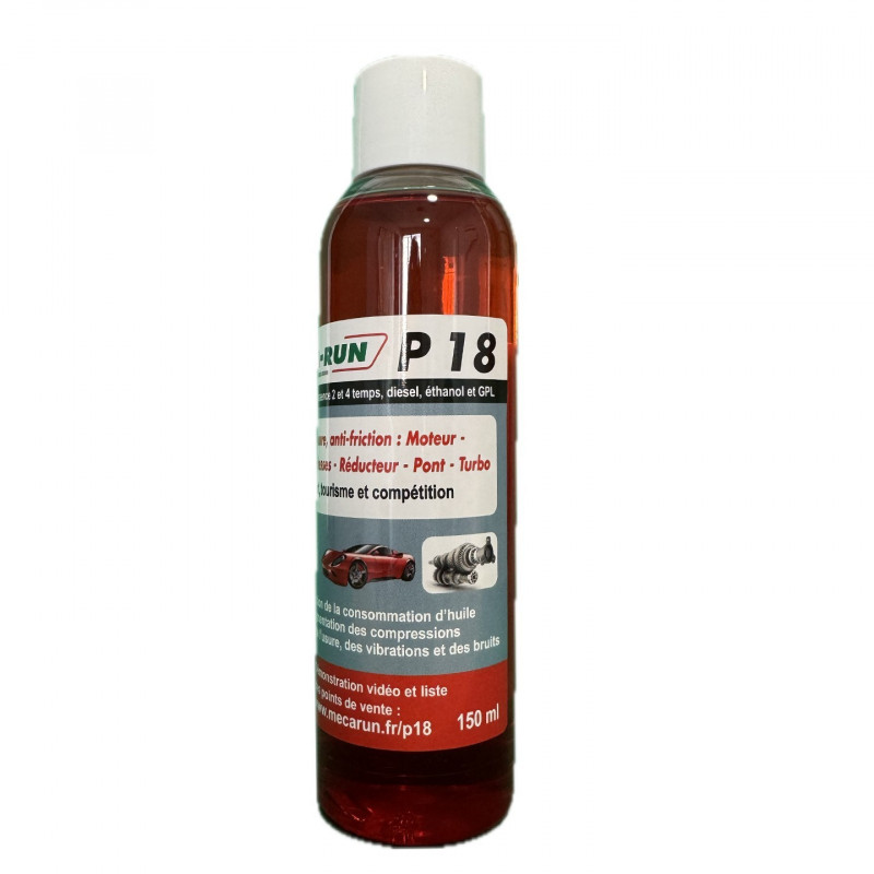 MECA-RUN - P18 Additif Anti Usure Moteur et boite de vitesses 150 ML