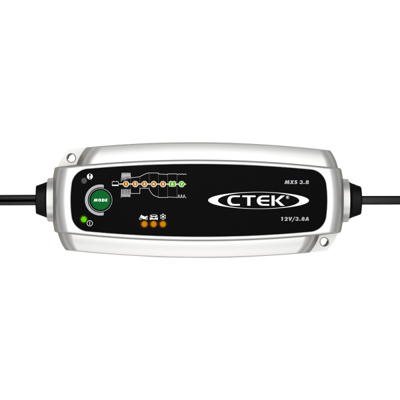 CTEK MXS 3.8 EU - Chargeur et Maintien de Charge Intelligent 12V/3.8A pour Auto et Moto CTEK MXS 3.8 EU - Chargeur et Maintien de Charge Intelligent 12V/3.8A pour Auto et Moto