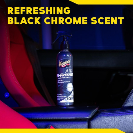 Meguiar's G250708 Air Re-Fresher Spray Black Chrome Scent - Desodorisant Senteur Black Chrome 237ml