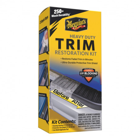 Meguiar's G250100 Heavy Duty Trim Restoration Kit - Kit Rénovateur Plastiques Exterieurs