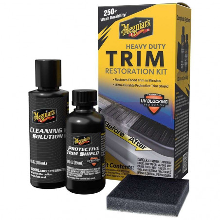 Meguiar's G250100 Heavy Duty Trim Restoration Kit - Kit Rénovateur Plastiques Exterieurs