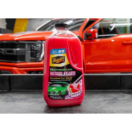 Meguiar's G250464 Watermelon Bubblegum Wash 1,89L - Shampooing Moussant Lavage et Pré-Lavage Carrosserie WaterMelon Bubblegum