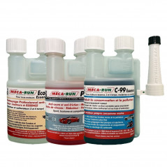 Pack Eco Essence Entretien MecaRun - Kit Complet Décrassage et Protection Moteur Essence