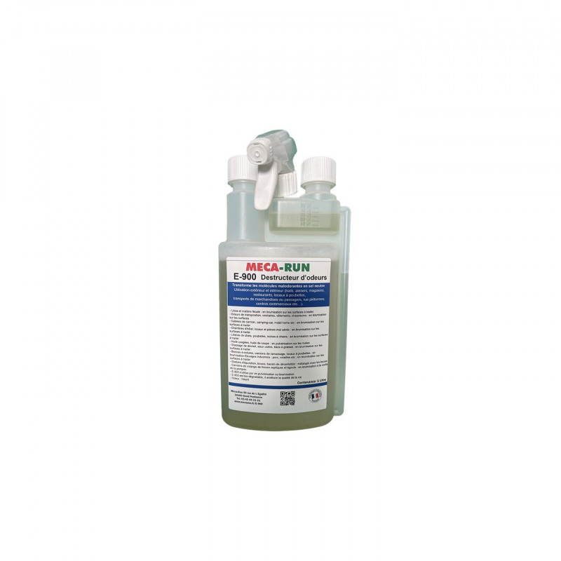 Mecarun E-900 Anti-Odeur 1 Litre - Destructeur d'Odeurs Haute Performance Automobile et Transport Mecarun E-900 Anti-Odeur 1 Litre - Destructeur d'Odeurs Haute Performance Automobile et Transport