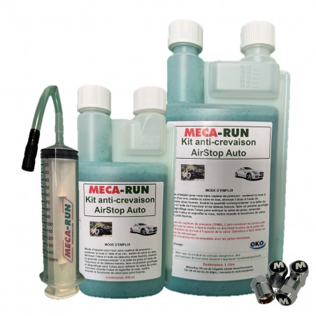 Mecarun Kit Anti-Crevaison Air Stop Auto - Solution Préventive Professionnelle
