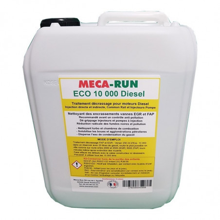 Mecarun Eco 10000 Diesel Format Professionnel - Additif Nettoyant Moteur Haute Performance pour Garages et Flottes