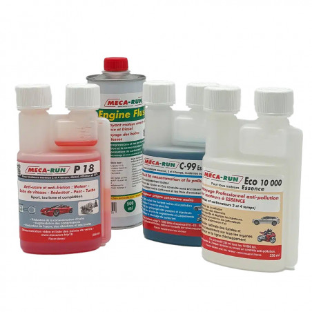 Mecarun Pack Ethanol Premium - Kit Complet Additifs Carburant et Huile Haute Performance