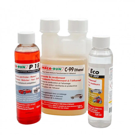 Mecarun Pack Moto Eco Ethanol E85 - Kit Complet Protection et Performance