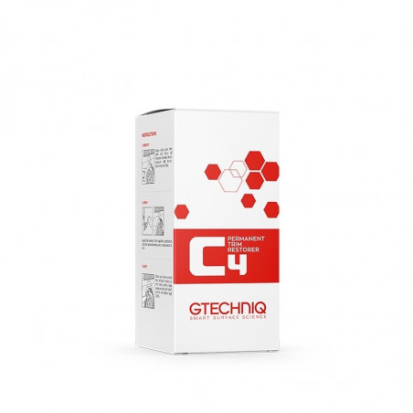 Gtechniq C4 Permanent Trim Restorer 15ml/30ml - Rénovateur Permanent Plastiques Extérieurs