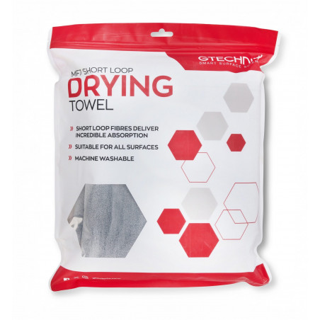 GTechniq MF7 Short Loop Drying Towel - Microfibre Séchage Premium 90cm X 70cm 1060gsm