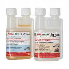 MecaRun Pack Décrasse Ethanol E85 - Kit Complet Nettoyage Moteur Diesel 2 Produits