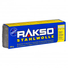 Laine d'acier/Paille de Fer 0000 Extra-Fine Rakso 200g - Nettoyage et Polissage Verre, Chrome, Alu, Inox, Metal