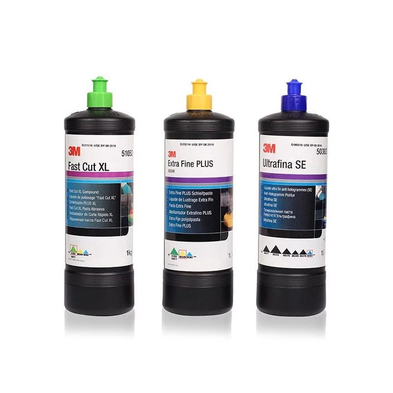 Kit 3 Polishs 3M Perfect-It III - Système Complet de Polissage Professionnel