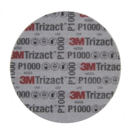 Disque 3M Trizact Grain 1000 en 152mm- Disque Abrasif à l'Eau pour Correction Carrosserie et Phares