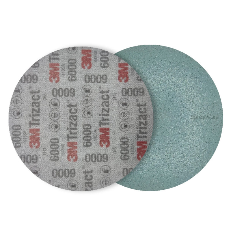 Disque Abrasif 3M Trizact P6000 75mm - Ponçage de Finition avant Polissage Vernis et Phares