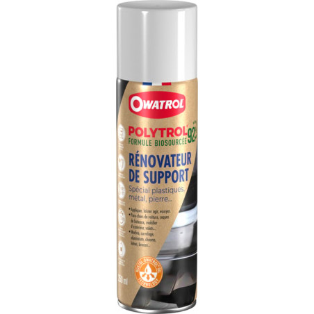 Owatrol Polytrol 92 Biosourcé 250ml - Rénovateur Plastiques et Metaux Écologique en Aérosol