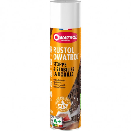 Owatrol Rustol Aérosol 500ml - Antirouille Metaux Incolore Spray Grande Autonomie Auto et Moto