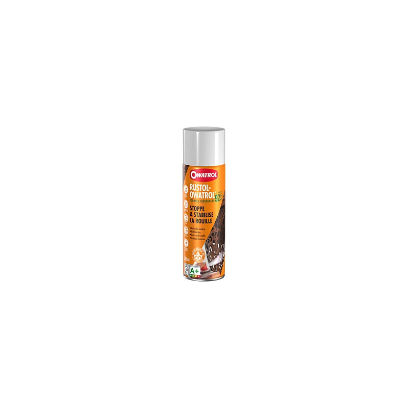 Rustol 92 Biosourcé Aérosol 300ml - Antirouille Metaux Professionel Écologique Auto/Moto Rustol 92 Biosourcé Aérosol 300ml - Antirouille Metaux Professionel Écologique Auto/Moto