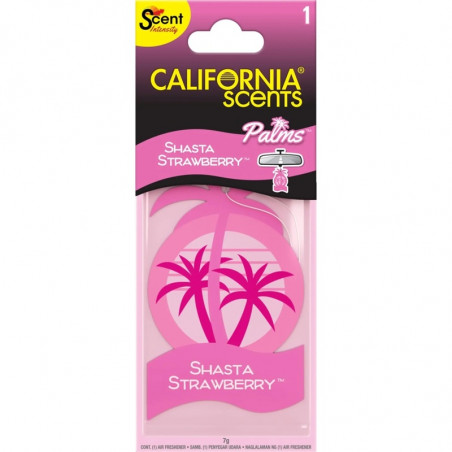 California Scent Palms Shasta Strawberry - Parfum Voiture Senteur Fraise