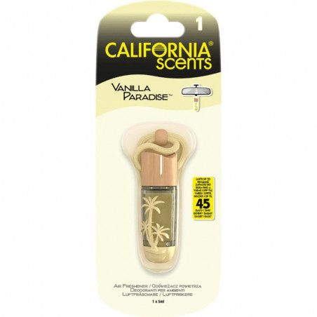 California Scent Vanilla Paradise - Diffuseur de Parfum Liquide pour Voiture Senteur Vanille