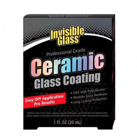 Invisible Glass Professional Grade Ceramic Glass Coating 30ml - Traitement Céramique pour Vitres Automobiles