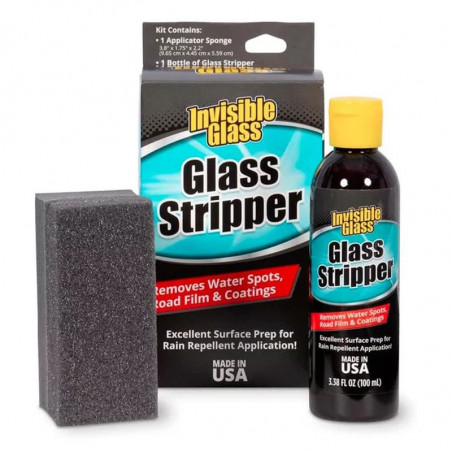 Invisible Glass Glass Stripper 118ml - Polish Décontaminant Vitres et Pare-Brise avant Traitement Anti-Pluie