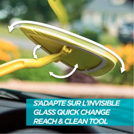 Invisible Glass Reach Clean Bonnet Kit (Pack de 3) - Bonnets Microfibre de Remplacement