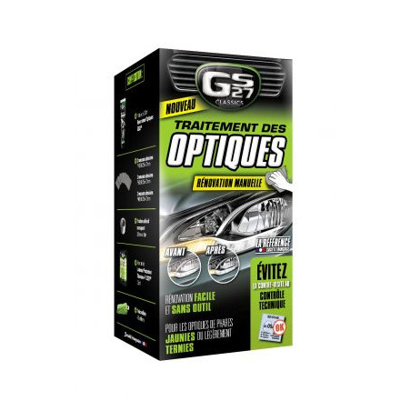 GS27 Kit Traitement des Optiques - Rénovation Manuelle Phares Polycarbonate
