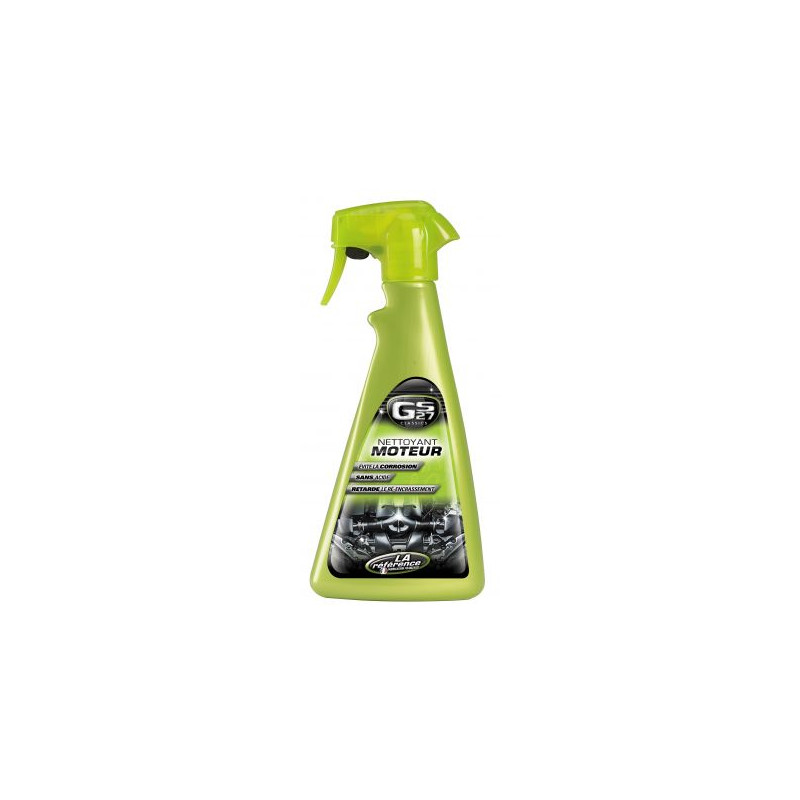 GS27 NETTOYANT MOTEUR 500ml - Dégraissant Moteur Sans Acide Inhibiteur de Corrosion