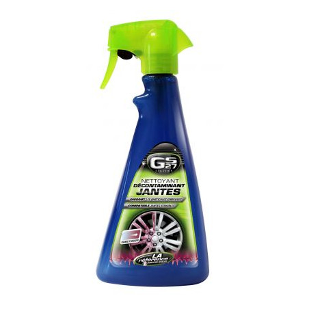 GS27 Nettoyant Décontaminant Jantes Alu 500ml - Formule pH Neutre Décontaminant Ferreux