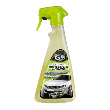 GS27 Nettoyant Insectes et Fientes 500ml - Démoustiquant Carrosserie et Pare Brise pour Voiture