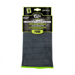 GS27 MICROFIBRE CARBONE SPECIAL VITRAGE 50X40 CM - Chiffon Microfibre pour Nettoyage des vitres et Pare-Brise Voiture