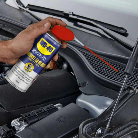 WD 40 SPECIALIST LUBRIFIANT AU SILICONE 400ML - Lubrification Haute Performance Automobile