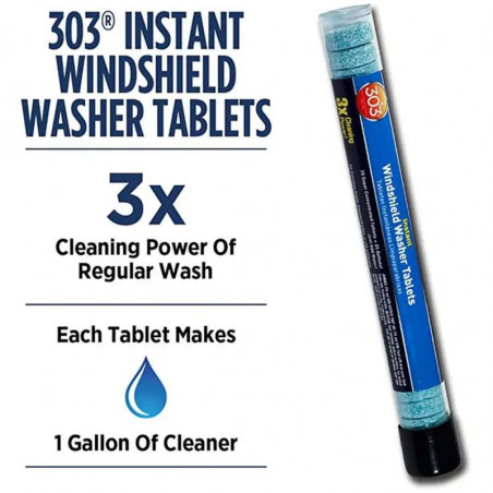 303 INSTANT WINDSHIELD WASHER TABLETS - Tablette Lave-Glace Ultra-Concentrée