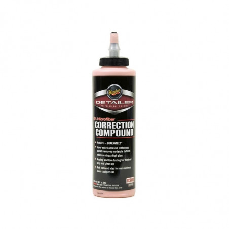 MEGUIAR'S D300 DA MICROFIBER CORRECTION COMPOUND 473ML - Polish Révolutionnaire pour Polissage Machine avec Pad Microfibre