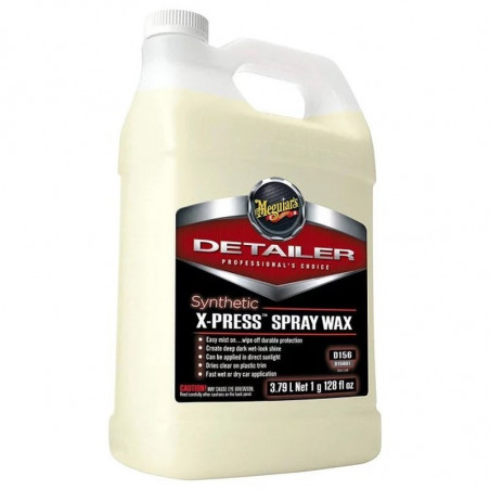 Meguiar's D15601 Synthetic X-Press Spray Wax 3,79L - Cire Synthétique Pulvérisable Professionnelle pour Carrosserie Voiture