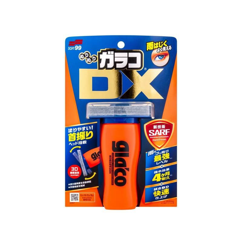 Glaco DX Liquid Wiper 110ml - Traitement Hydrophobe Anti-Pluie pour Vitrage et Pare-Brise Soft99
