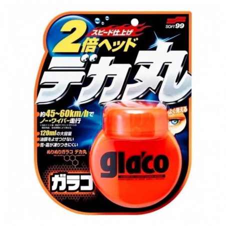 Glaco Roll On Large Liquid Wiper 120ml - Traitement Hydrophobe Anti-Pluie Pare-Brise et Vitres de Voiture