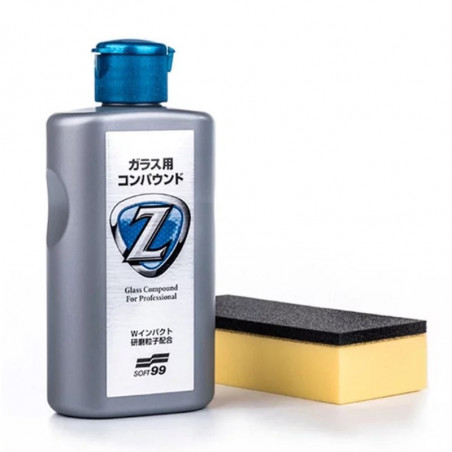 Soft99 Glass Compound Z 100ml - Polish de Préparation Verre Professionnel avant Traitement Anti-Pluie Pare-Brise