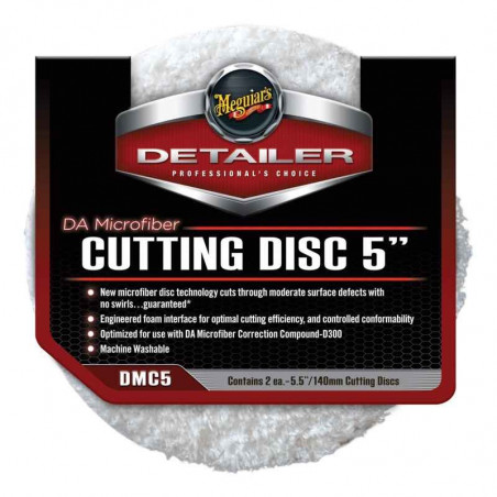 Meguiar's DMC5 - Disques Microfibre de Polissage 5" (Pack de 2) - Polissage de Correction Vernis Voiture