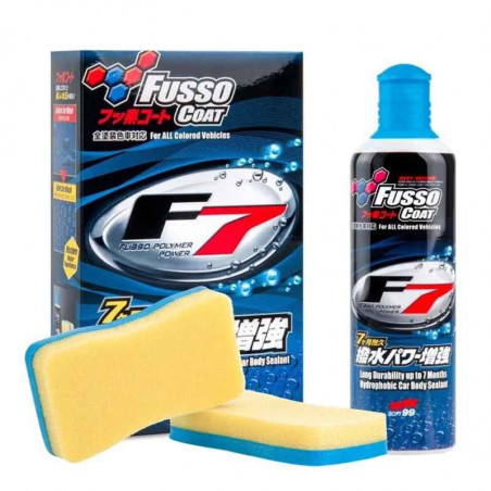 Soft99 Fusso Coat F7 300ml - Cire Sealant Polymère PTFE Liquide pour Carrosserie Voiture et Moto