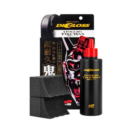 Soft99 Digloss Black Devil Tire Wax 200ml - Cire Brillant Pneus Liquide Japonaise