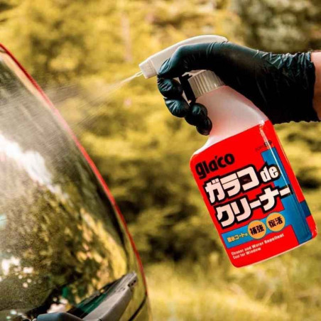 Soft99 GLACO de CLEANER 400ml - Nettoyant Vitres 2-en-1 avec Effet Hydrophobe Anti-Pluie pour Pare-Brise
