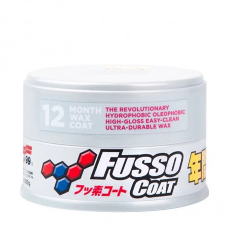 SOFT99 Fusso Coat Light 200gr - Cire Synthétique Longue Durée pour Carrosserie Voiture Teintes Claires