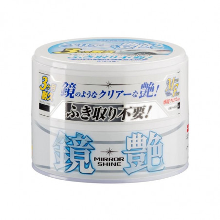 Soft99 Mirror Shine Wax Light 200g - Cire Synthétique Express pour Carrosserie de Voiture en Pâte