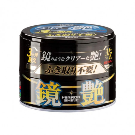 Soft99 Mirror Shine Wax Dark 200g - Cire Carrosserie Pâte Synthétique Peintures Foncées