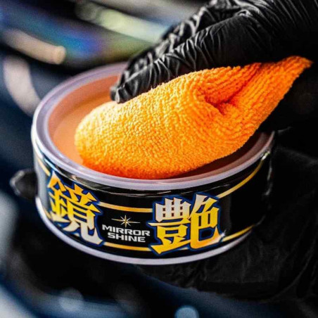 Soft99 Mirror Shine Wax Dark 200g - Cire Carrosserie Pâte Synthétique Peintures Foncées