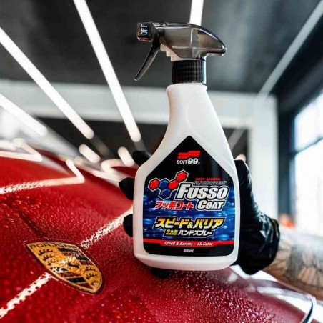 Soft99 Fusso Coat Speed & Barrier 500ml - Quick Detailer au Fluoropolymère PTFE pour Carrosserie Voiture et Moto