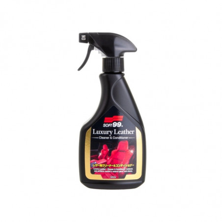 Soft99 Luxury Leather 500ml - Nettoyant et Nourrissant Cuir et Plastiques Intérieurs Voitures