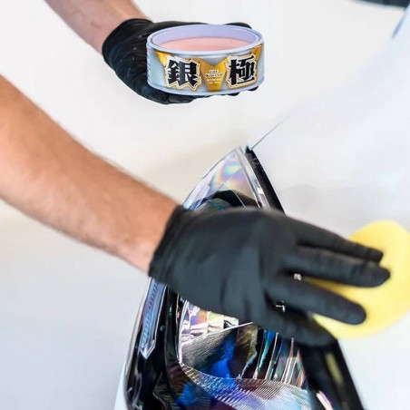 Soft99 Extreme Gloss "The Kiwami" Light Hard Car Wax 200g - Cire Hybride en Pâte pour Carrosserie Voiture Moto Peintures Claires
